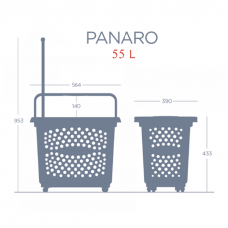 Покупательская корзина Rabtrolley Panaro 55 л